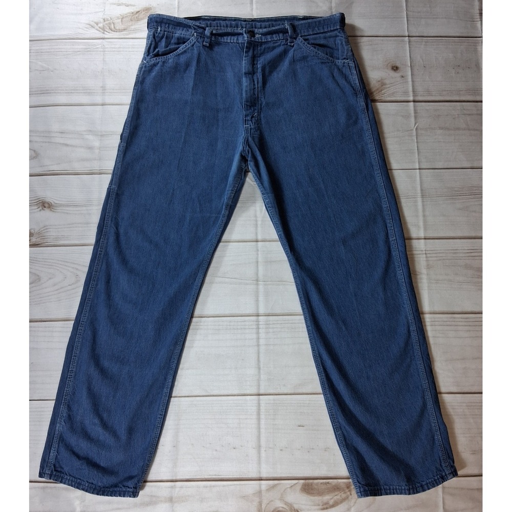 Dee Cee Carpenter Jeans Vintage Men's Dark Wash Denim USA Made W36 L31 Workwear